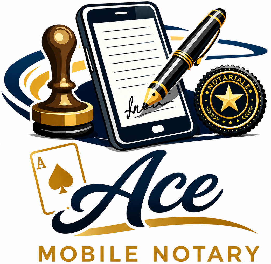Ace Mobile Notary and Courier Service logo